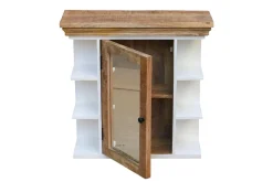 Spiegelschrank 70x70cm 'Nizza' Mango weiß natur