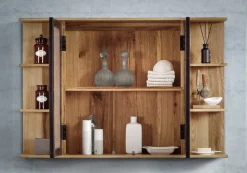 Spiegelschrank 108x71cm 'Timbero' Eiche massiv