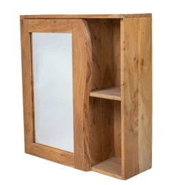 Spiegelschrank 62x70cm 'Wing' Akazie honig massiv