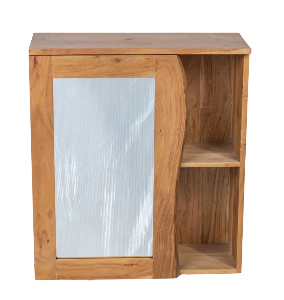 Spiegelschrank 62x70cm 'Wing' Akazie honig massiv