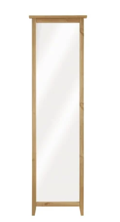 Spiegel 57x200cm 'Jana' Kiefer weiß oder laugenfarbig laugenfarbig gebeizt/geölt