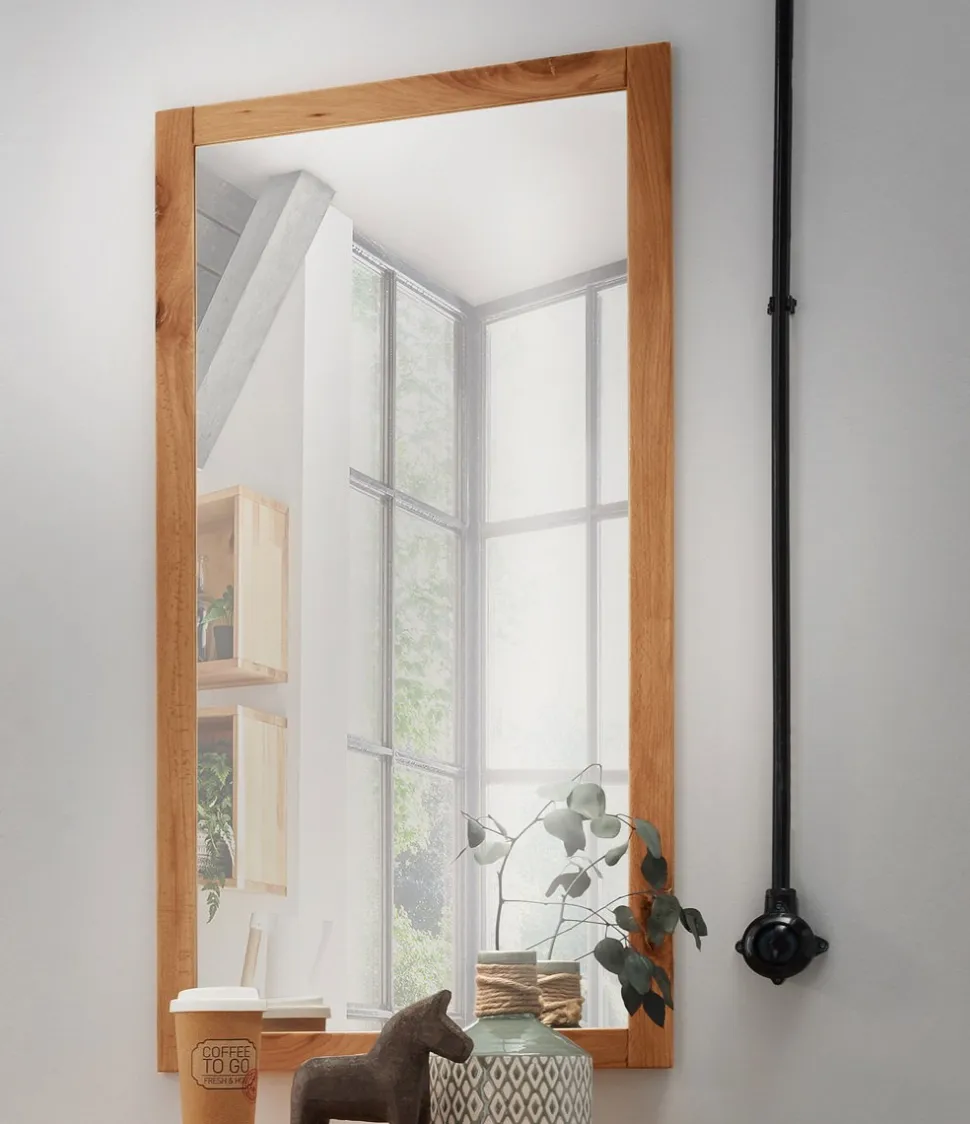 Spiegel 50x100cm 'Lima' Kernbuche massiv