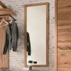 Spiegel 50x140cm 'Lima' Wildeiche massiv