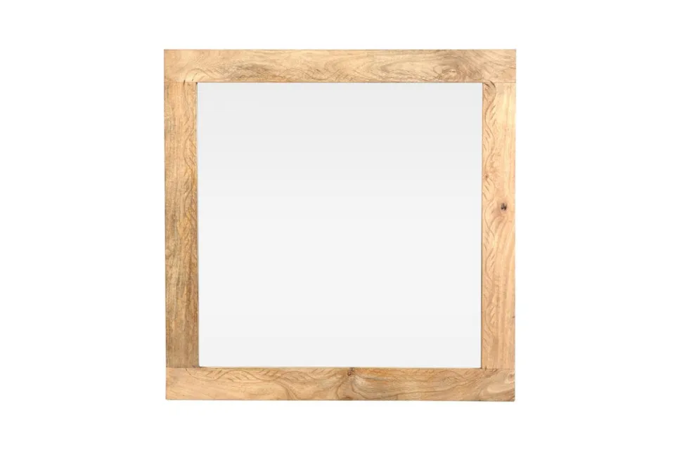 Spiegel 65x65cm 'Tibet' Mango natur