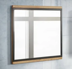 Spiegel 68x68cm 'Timbero' Eiche massiv