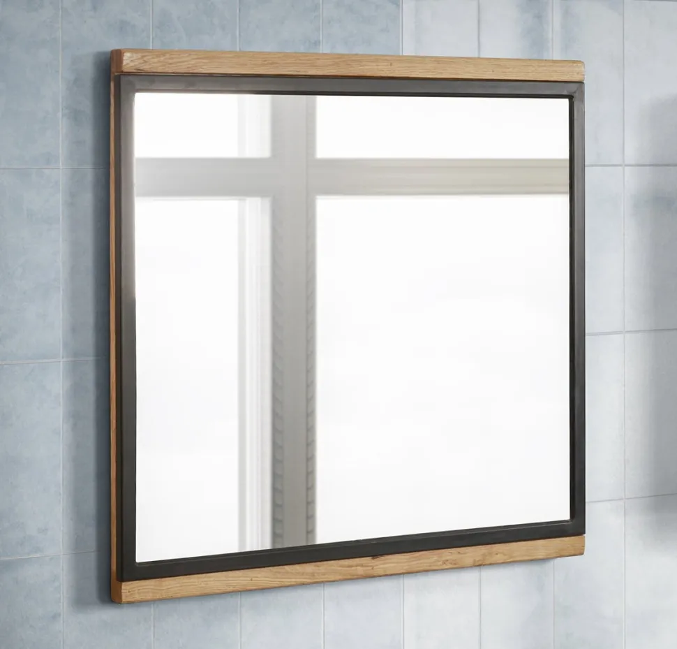 Spiegel 68x68cm 'Timbero' Eiche massiv