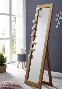 Standspiegel 50x175cm 'Bayreuth' Kernbuche massiv