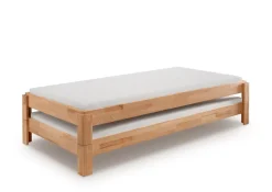 Stapelbett 90x200cm 'Dubi' Buche massiv natur geölt