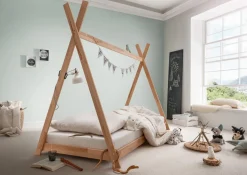 Tipi-Bett 'Cleo' Buche natur ohne Rost