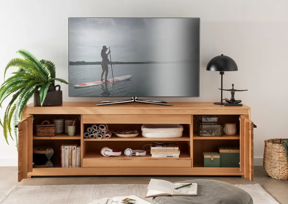 TV Board 200cm 'Danzig' Kernbuche geölt