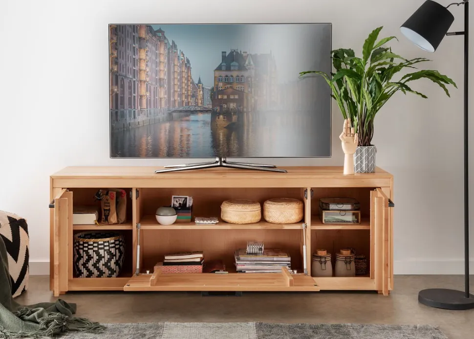 TV Board 178cm 'Danzig' Kernbuche geölt