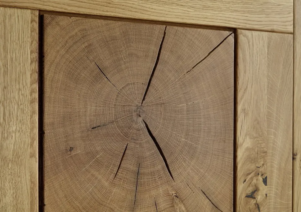 TV Board 178cm 'Danzig' Wildeiche geölt