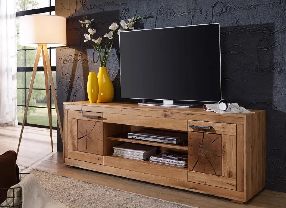 TV Board 200cm 'Danzig' Wildeiche geölt