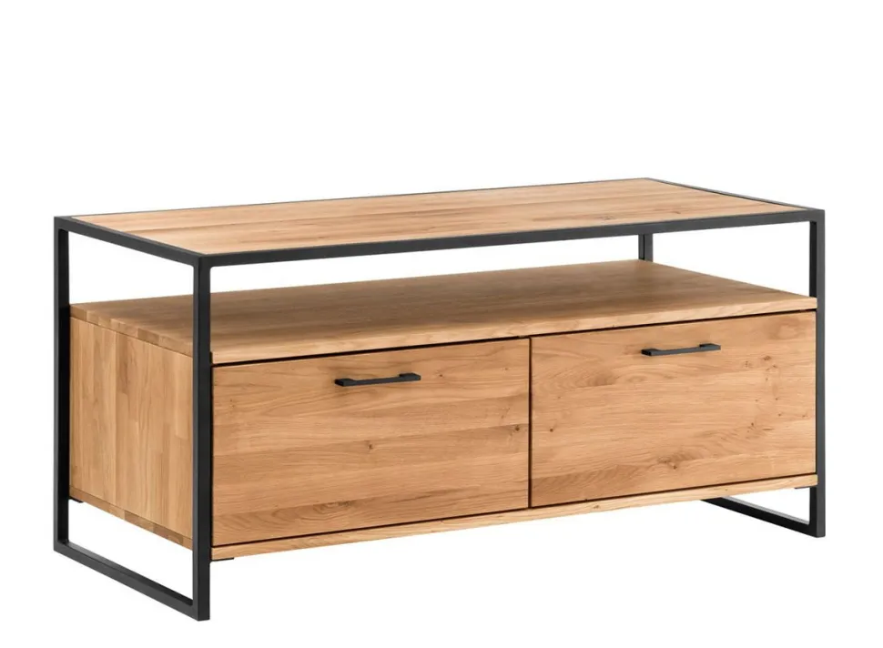 TV Board 115cm "Dublin" Wildeiche & Eisen schwarz