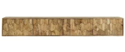 TV Board 200cm 'Kalani' Mango massiv hängend oder mit Füßen natur lackiert
