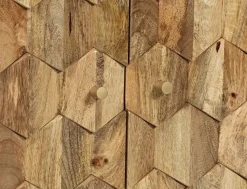 TV Board 180cm 'Kalani' Mango massiv hängend oder mit Füßen natur lackiert