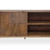 TV Board 180cm 'Marvello' Mango braun & Metall goldfarbig hängend oder stehend