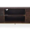 TV Board 220cm 'Marvello' Mango mahagoni & Metall goldfarbig hängend oder stehend