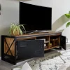 TV Board 162cm 'Montreux' Akazie & Metall schwarz