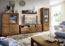 TV Board eine Türe 2 Schubkästen 180x60cm "Indian Sunset" Sheesham