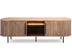 TV Board mit Beleuchtung 175cm 'Atlantic' Akazie massiv