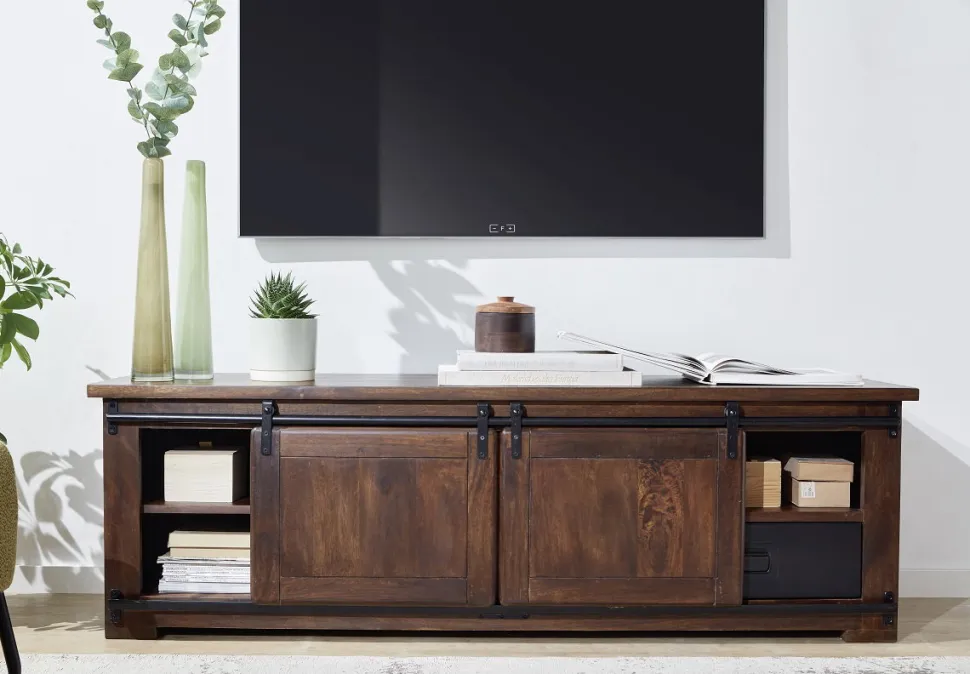 TV Board 160x50cm 'Bayamo' Mango & Eisen
