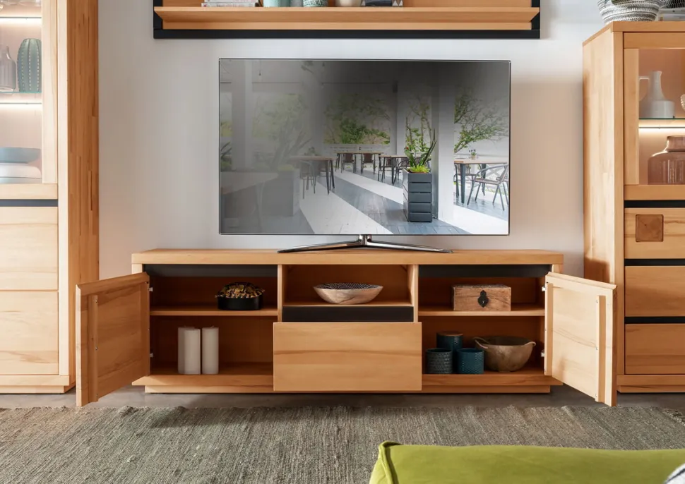 TV Board 170x56cm "Bergamo" Kernbuche geölt WZ-0159