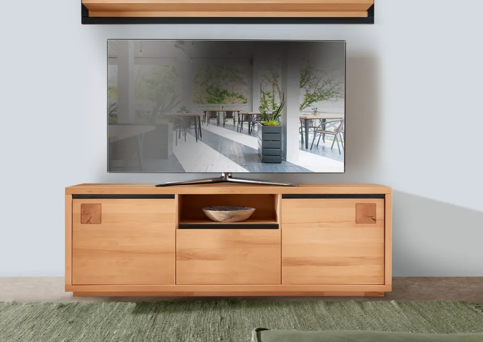 TV Board 170x56cm "Bergamo" Kernbuche geölt WZ-0159