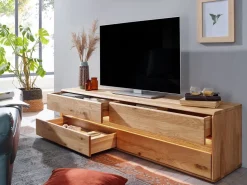 TV Board 184x48cm "Berlin" Wildeiche geölt WZ-0303