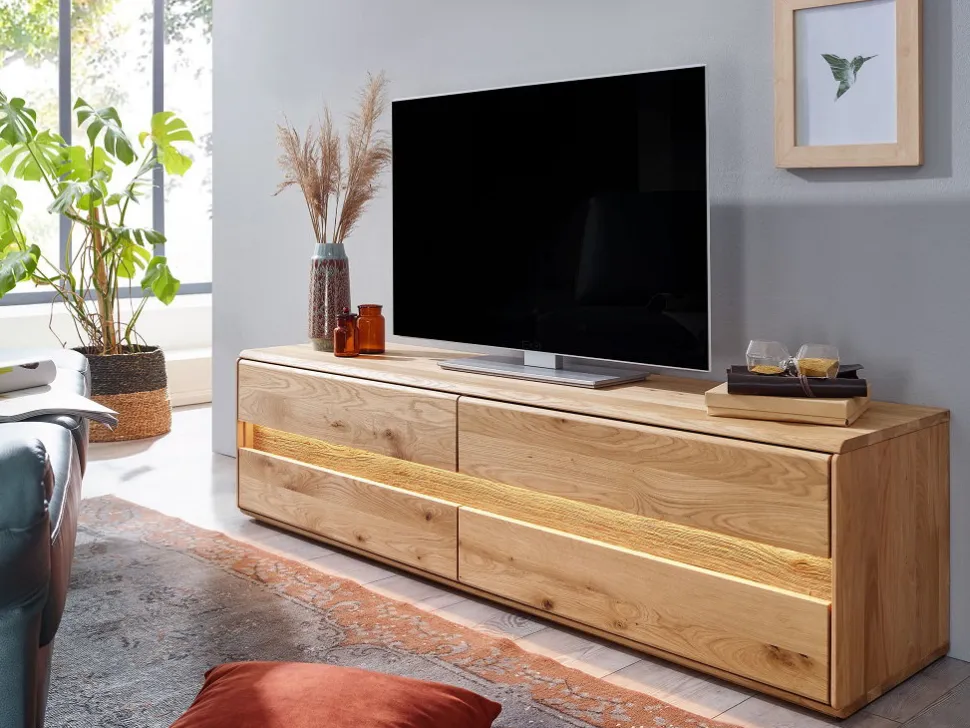 TV Board 184x48cm "Berlin" Wildeiche geölt WZ-0303