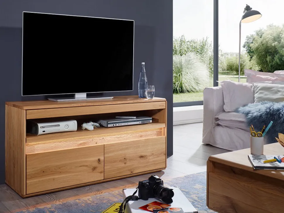 TV Board 123x63cm "Berlin" Wildeiche geölt WZ-0303