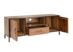 TV Board 150x56cm 'Compton' recyceltes Altholz & Eisen vintage