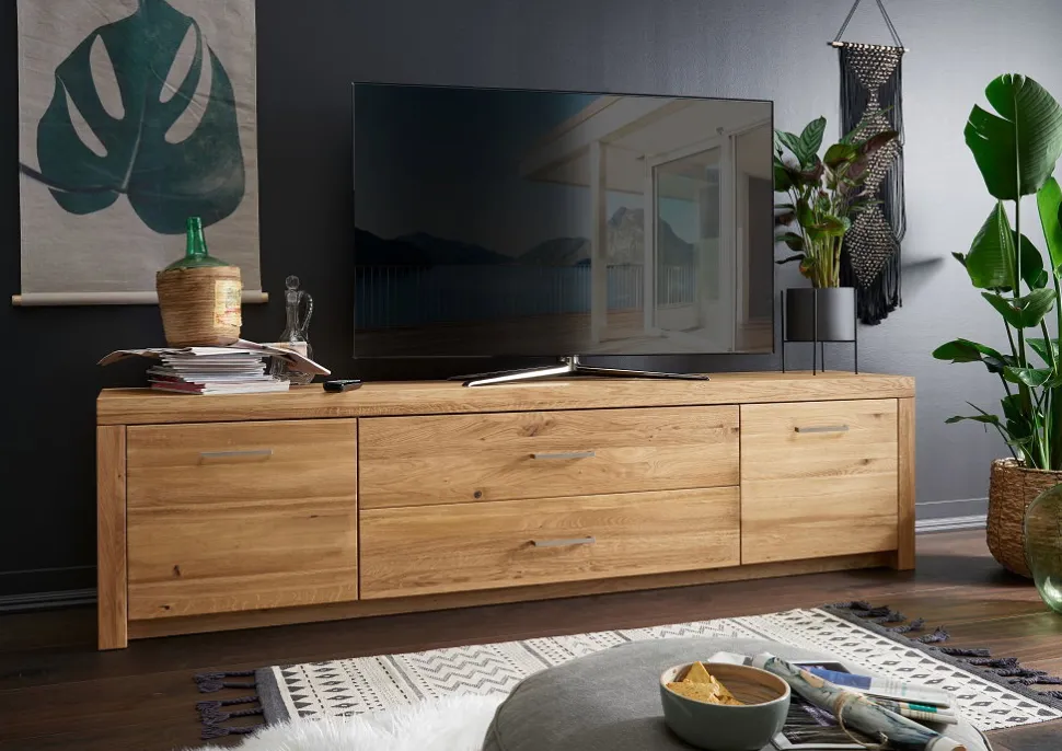 TV Board 223x56cm "Dover" Wildeiche geölt WZ-0169