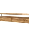 TV Board 160x46cm 'Lissabon' Wildeiche Stahl schwarz