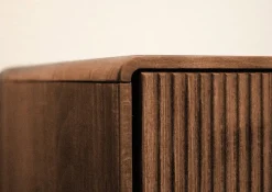 TV Board 180x57cm "Lugano" Kernbuche massiv Tabak geölt