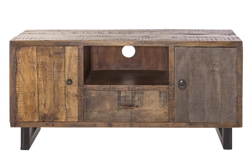 TV Board 120x60cm 'Metro' Altholz & Eisen