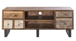 TV Board 134x55cm 'Metro' Altholz & Eisen