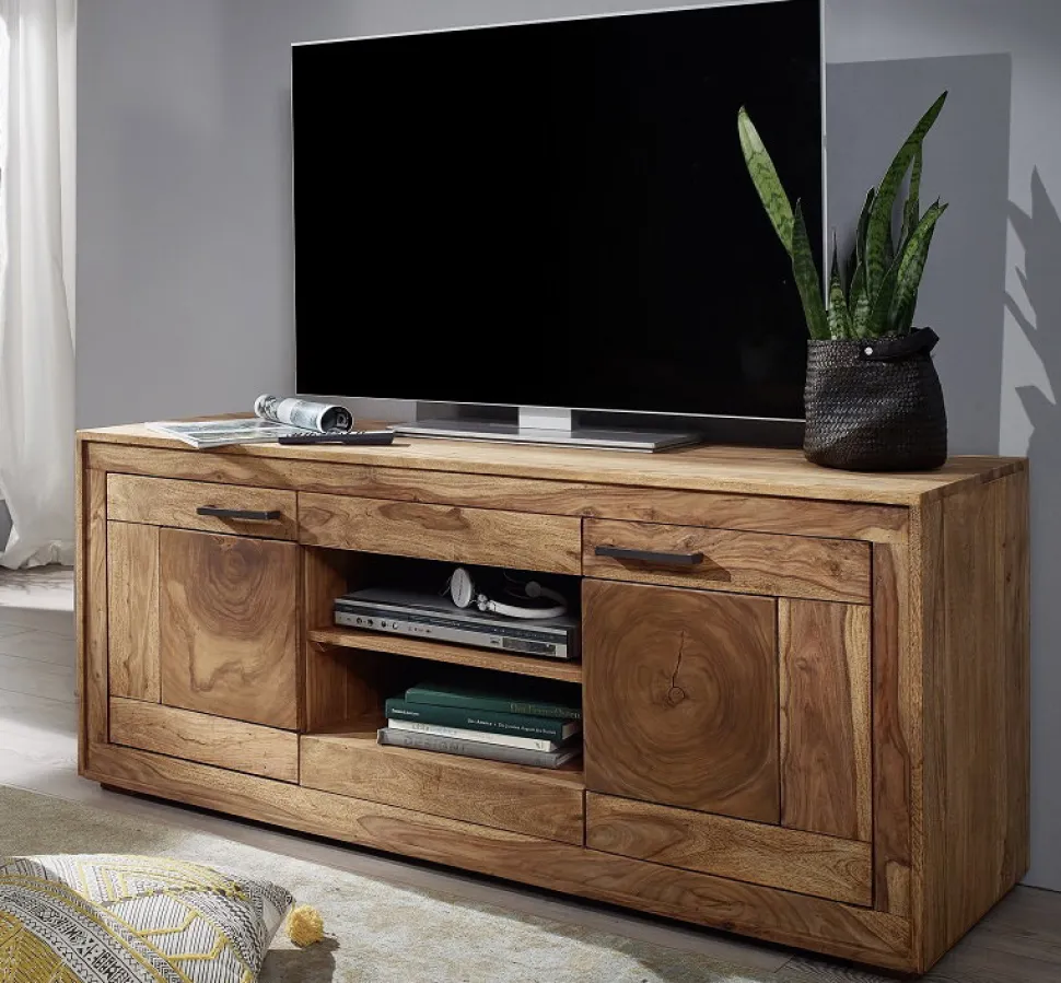 TV Board 150x63cm "Rio" Sheesham massiv