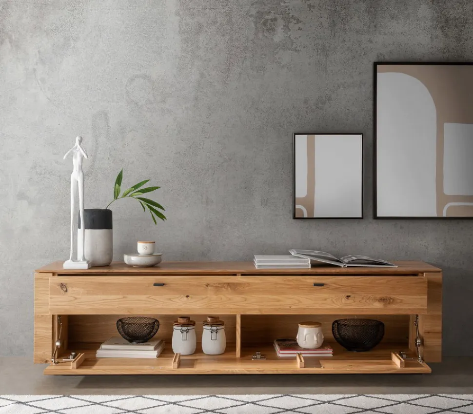 TV Board 179x47cm "Savona" Wildeiche geölt