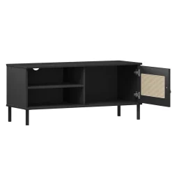 TV Board 105x47cm 'Seattle' Kiefer massiv schwarz