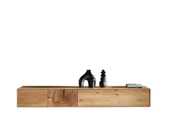TV Board zum hängen 220cm "Belfast" Wildeiche massiv