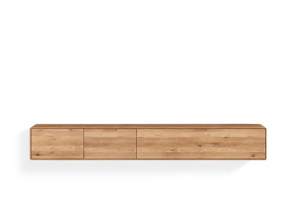 TV Board zum hängen 220cm "Kent" Wildeiche massiv