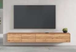 TV Board zum hängen 220cm "Kent" Wildeiche massiv