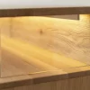 TV Element 200cm 'Triest' Wildeiche massiv Glas