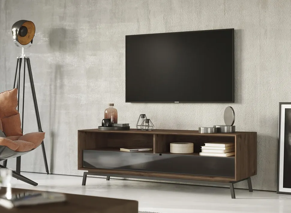 TV Element 160x54cm 'Dubai' Wildeiche Tabacco