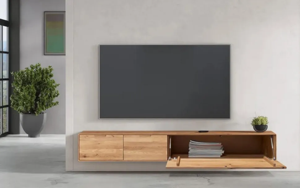 TV Kombination I 220cm "Kent" Wildeiche massiv