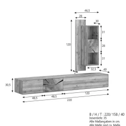 TV Kombination II 220cm 