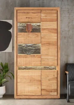 Vitrine inkl. Beleuchtung 103x207cm 