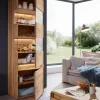 Vitrine rechts 63x207cm "Berlin" Wildeiche geölt WZ-0303