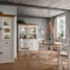 Vitrine 116x199cm "Jale" Kiefer & Eiche massiv WZ-0622
